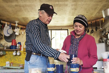 Image of a couple working