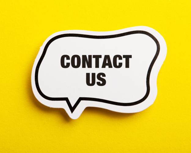 Contact Us word bubble